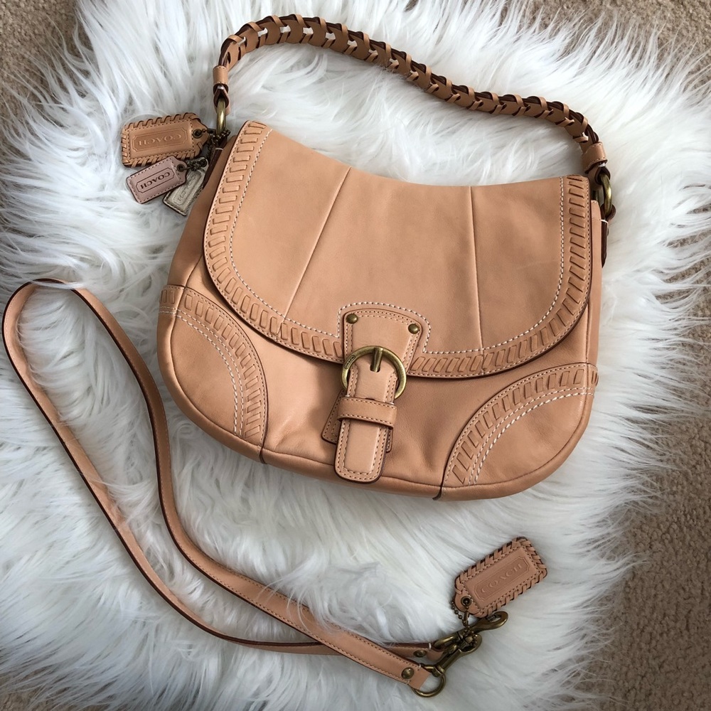 Coach “Poppy” Leather Hobo Bag